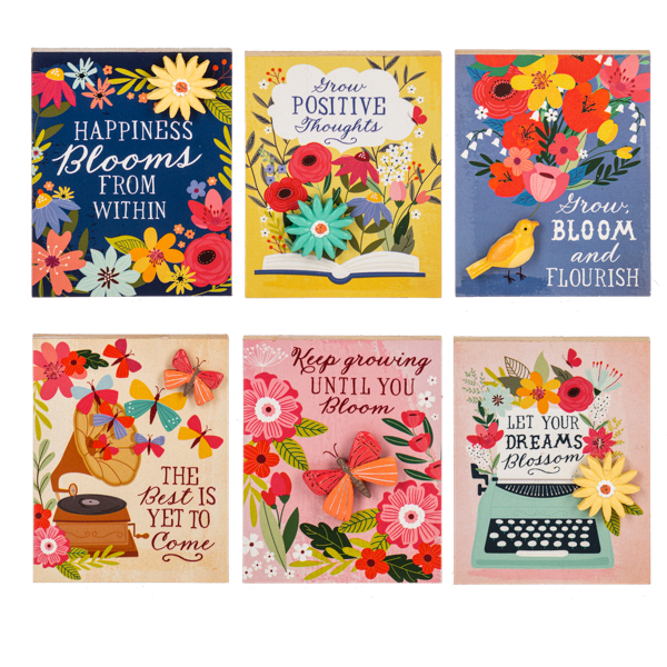 Flourish & Grow Pebble Magnet