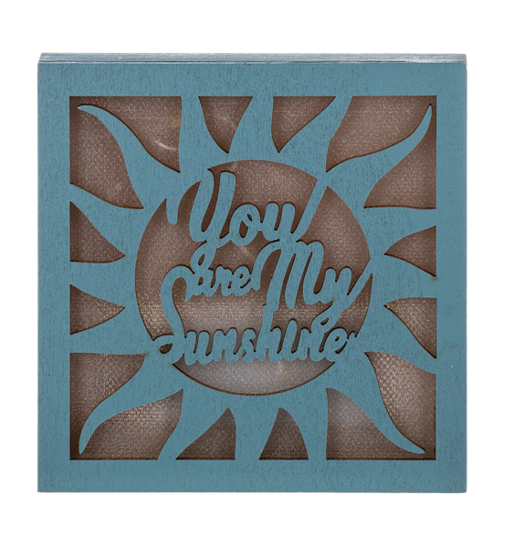 Laser Cut Light-up Block Sign (CLEARANCE)