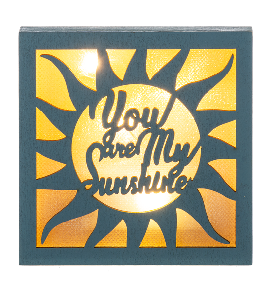 Laser Cut Light-up Block Sign (CLEARANCE)