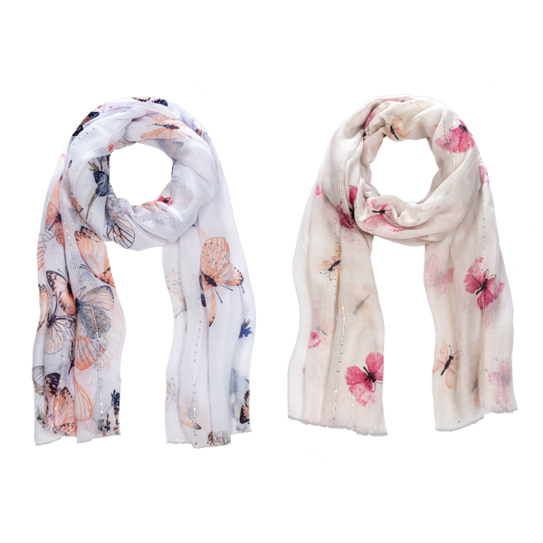 Spring Butterfly Scarf