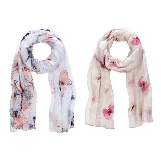 Spring Butterfly Scarf