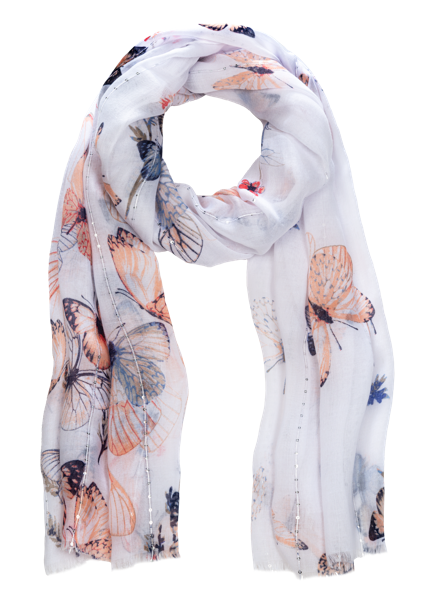 Spring Butterfly Scarf