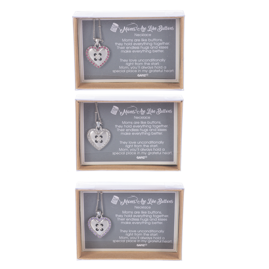 MOMS ARE LIKE BUTTONS Necklace Gift Set