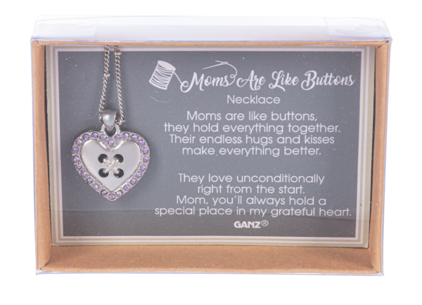 MOMS ARE LIKE BUTTONS Necklace Gift Set