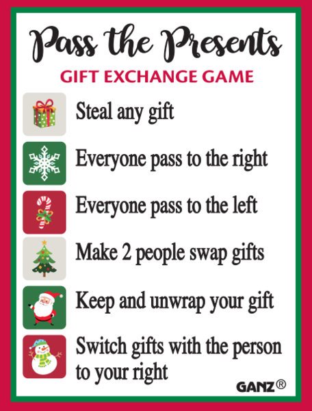Pass the Presents Game Charm