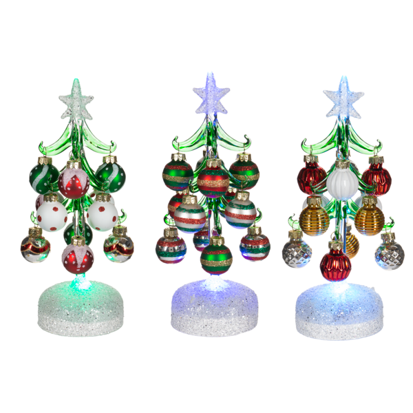 Light Up Tree with Ornaments