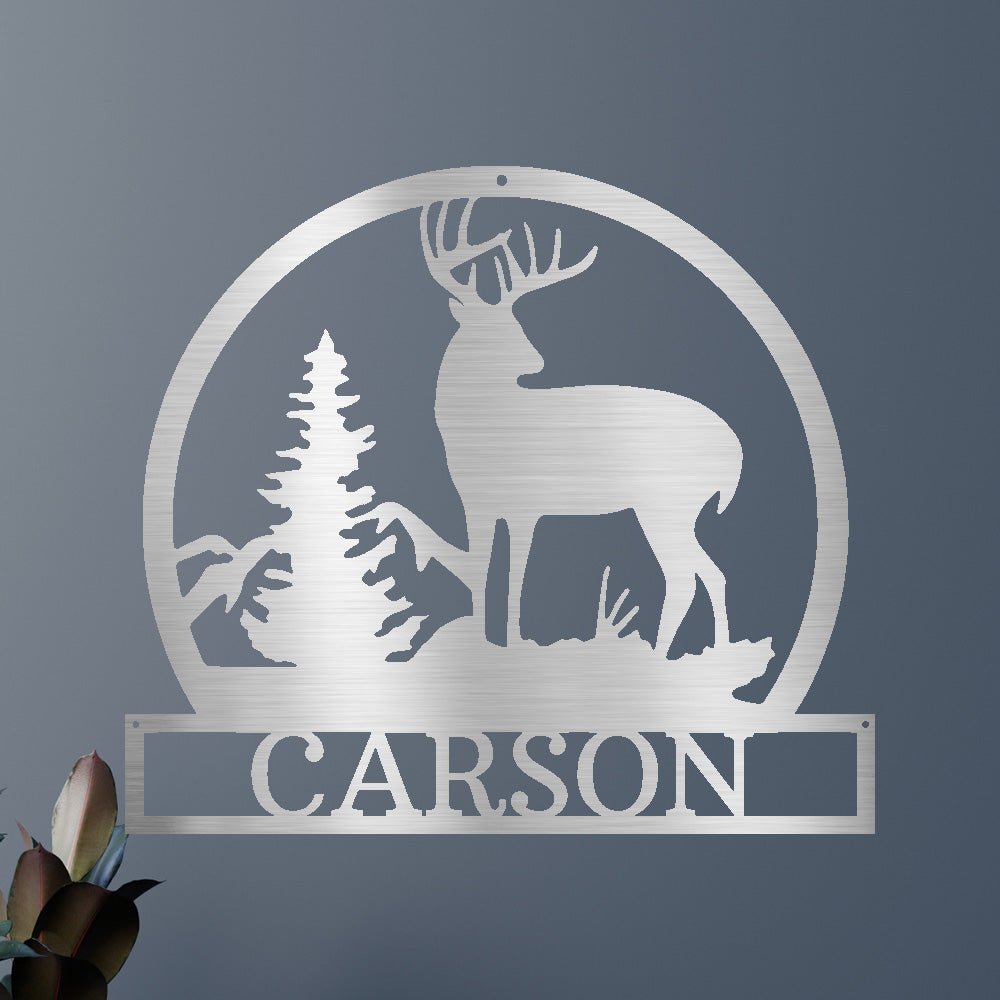 OUTDOOR BUCK Custom Metal Sign