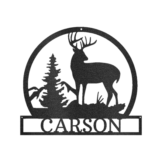 OUTDOOR BUCK Custom Metal Sign