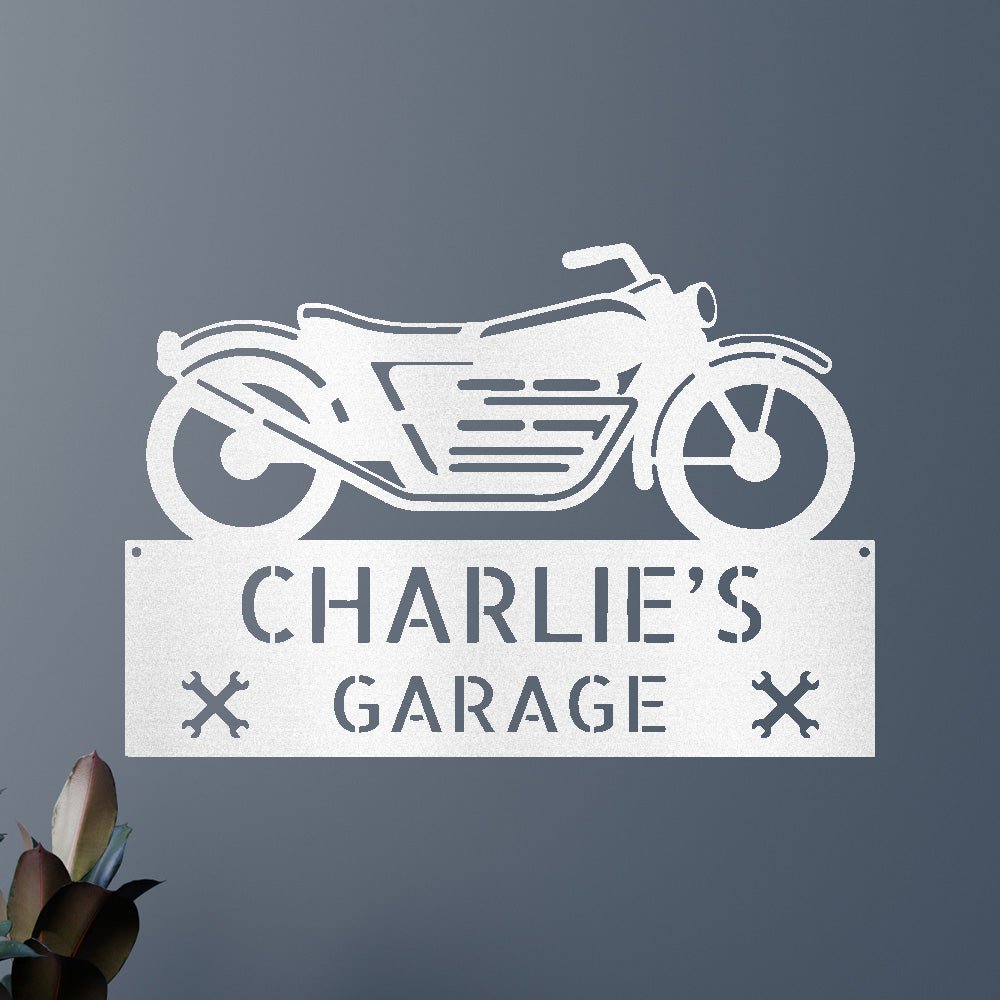 MOTORCYCLE DECOR Custom Metal Sign
