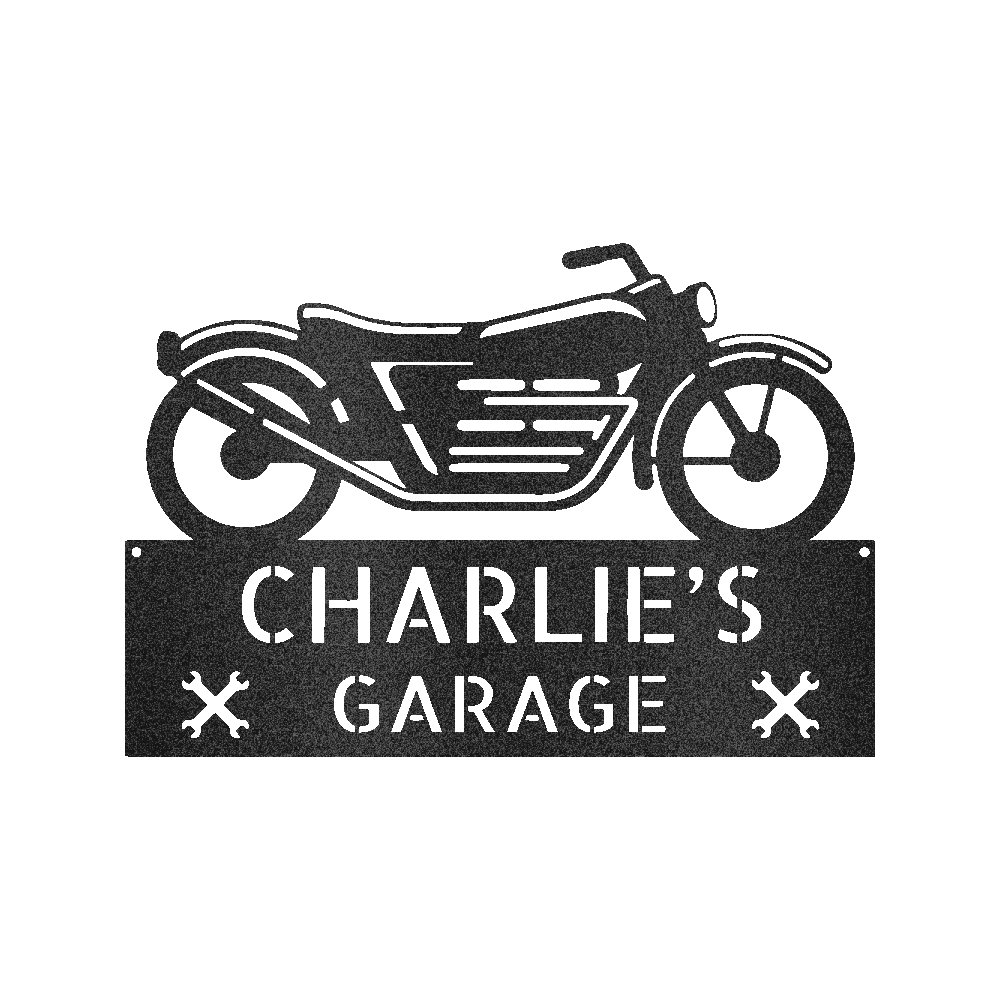 MOTORCYCLE DECOR Custom Metal Sign