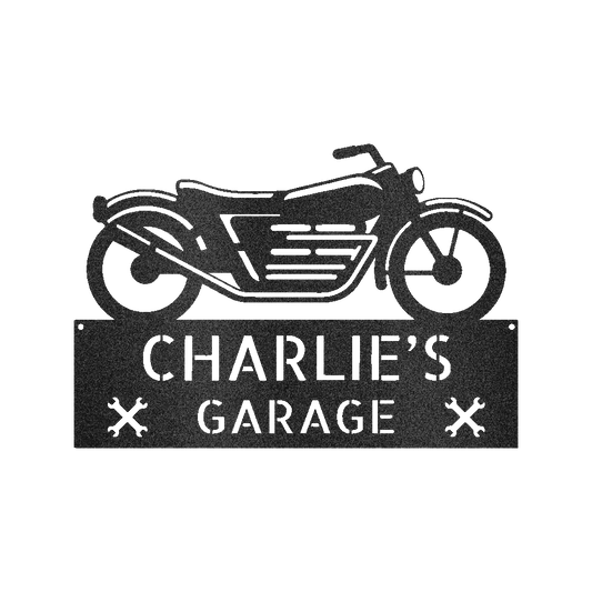 MOTORCYCLE DECOR Custom Metal Sign
