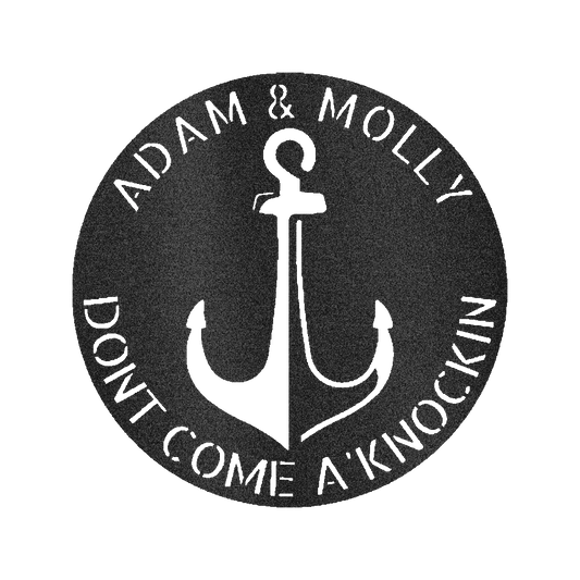 Anchor Plaque Personalized Gifts - Custom Metal Sign
