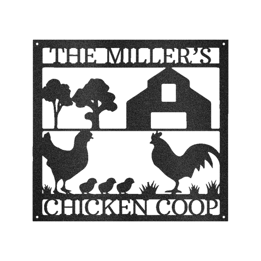 Chicken Coop Personalized Gifts - Custom Metal Sign