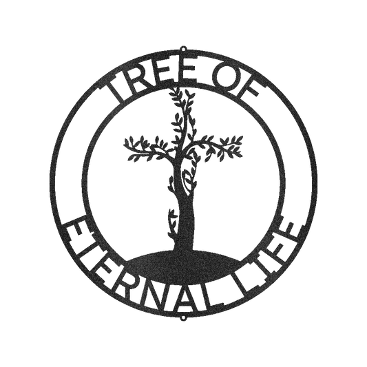 CROSS TREE Custom Metal Sign