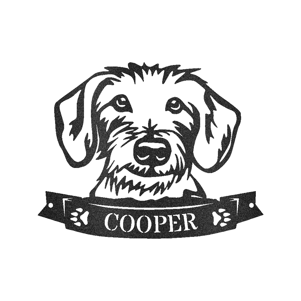 DOGGY FACE Custom Metal Sign