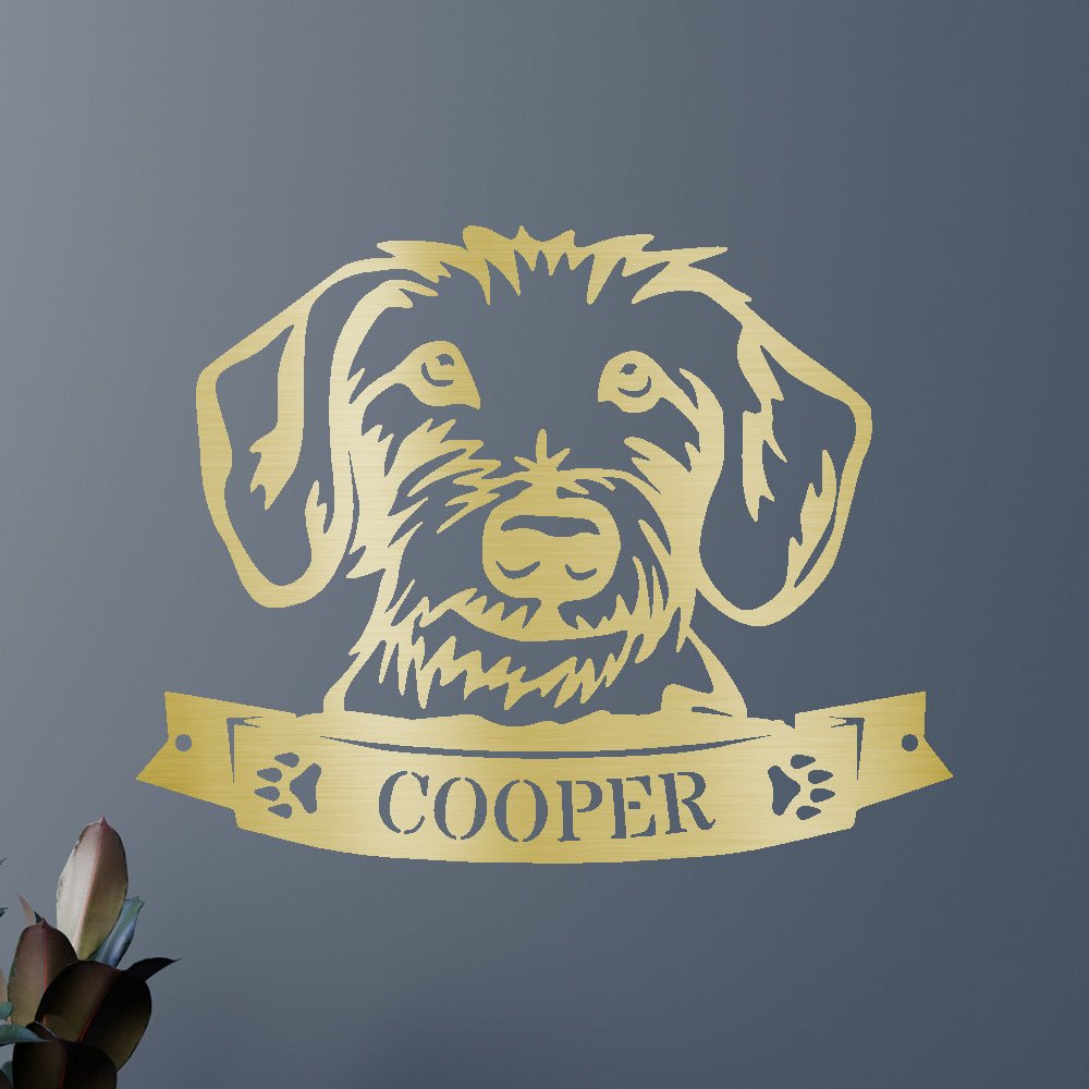 DOGGY FACE Custom Metal Sign