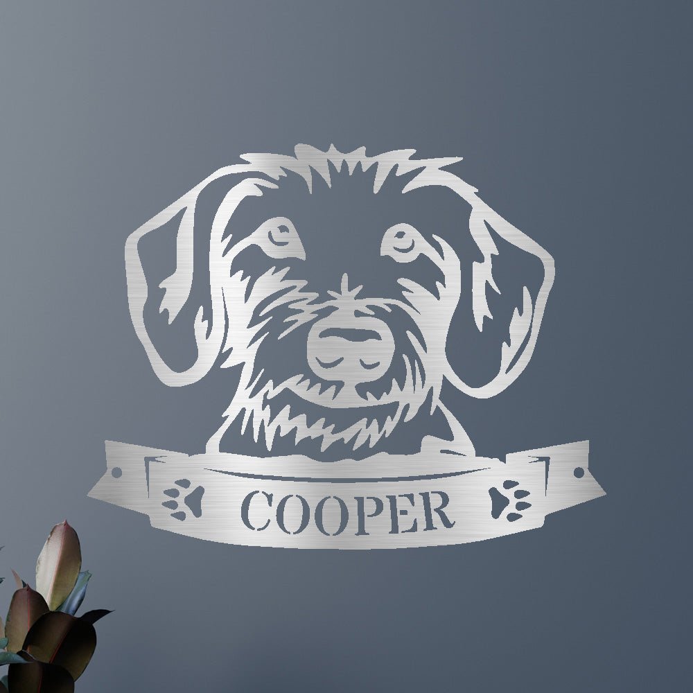 DOGGY FACE Custom Metal Sign