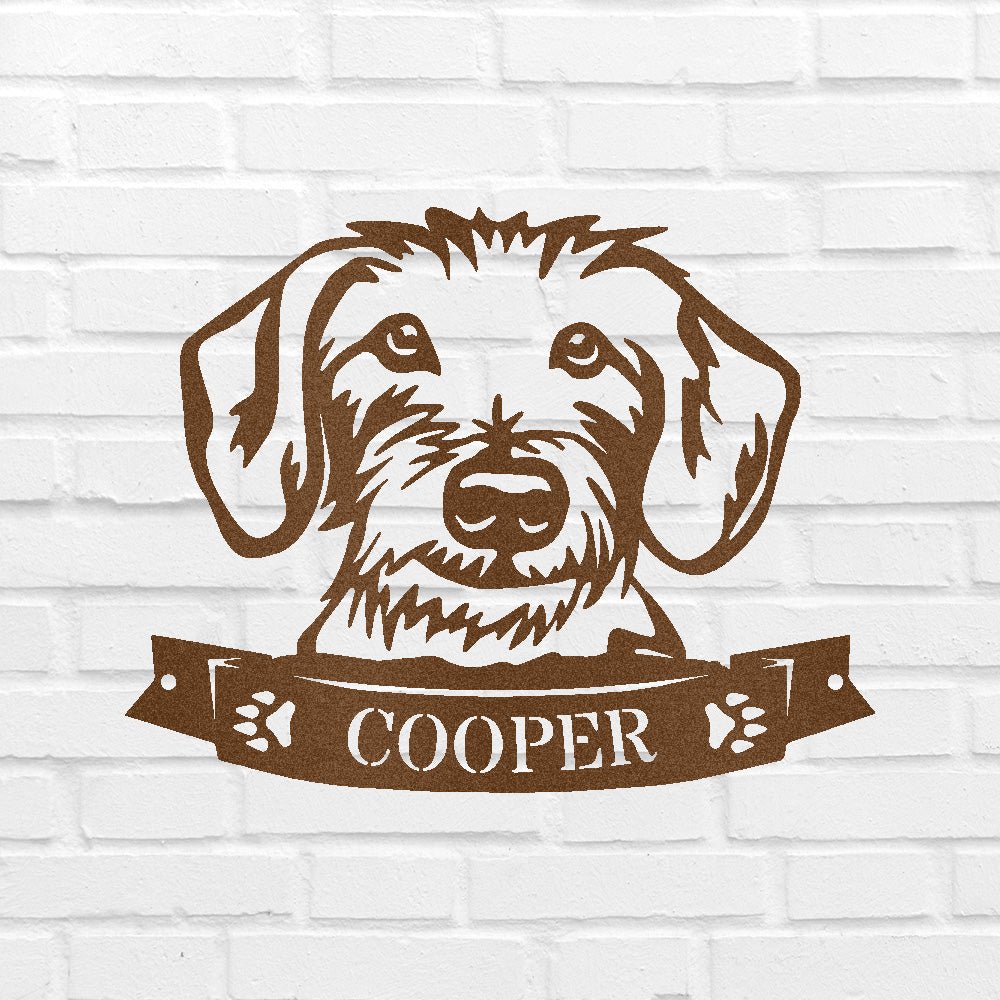 DOGGY FACE Custom Metal Sign