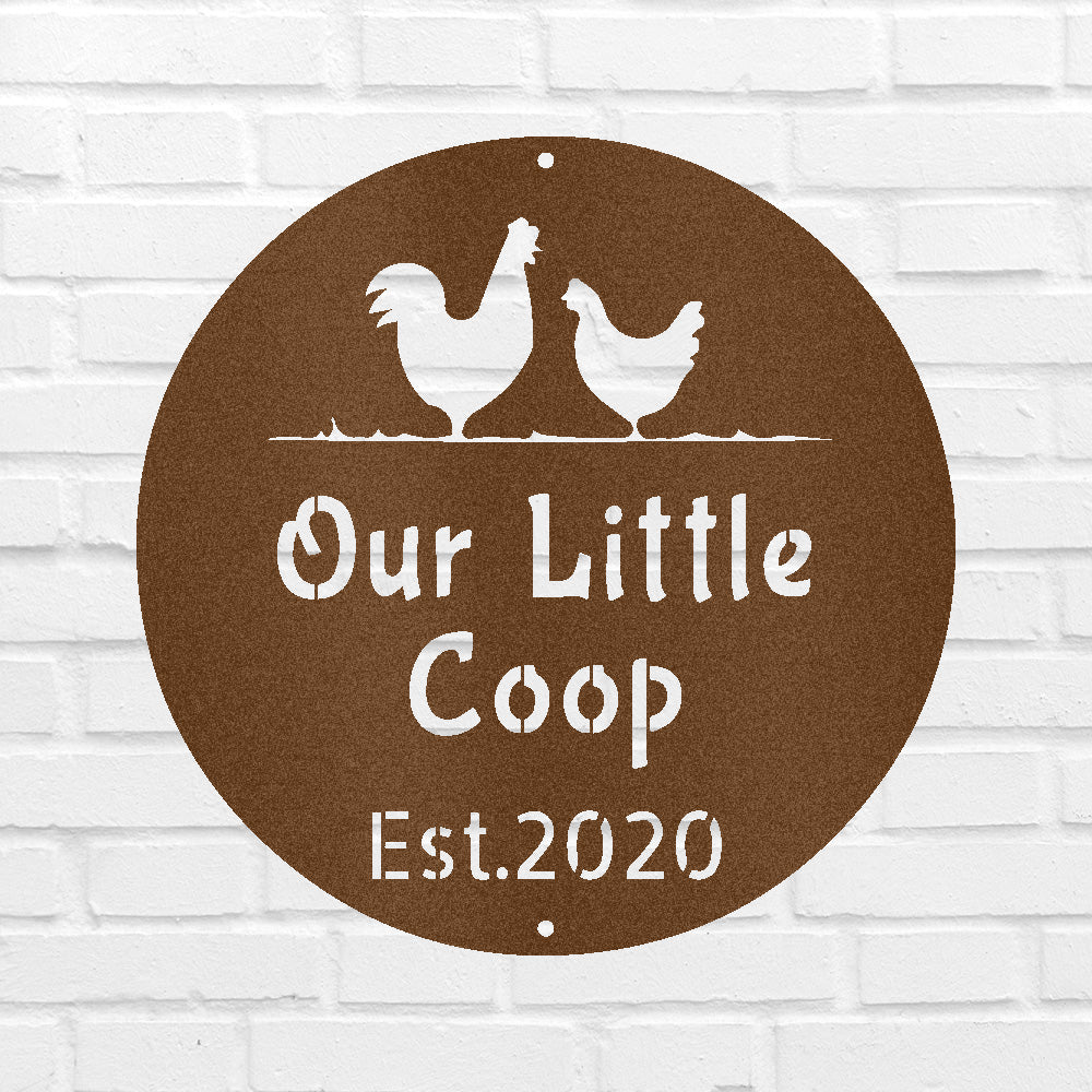 FARMER CHICKEN COOP Custom Metal Sign