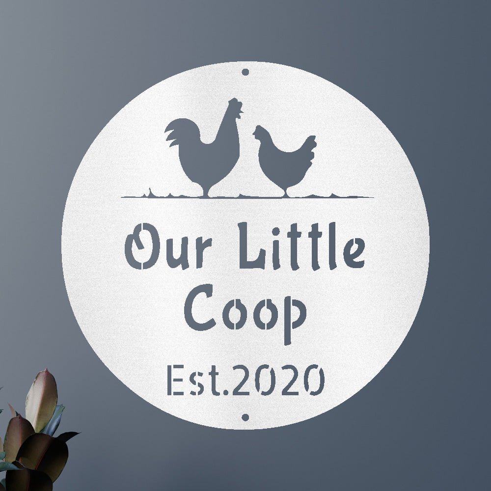 FARMER CHICKEN COOP Custom Metal Sign
