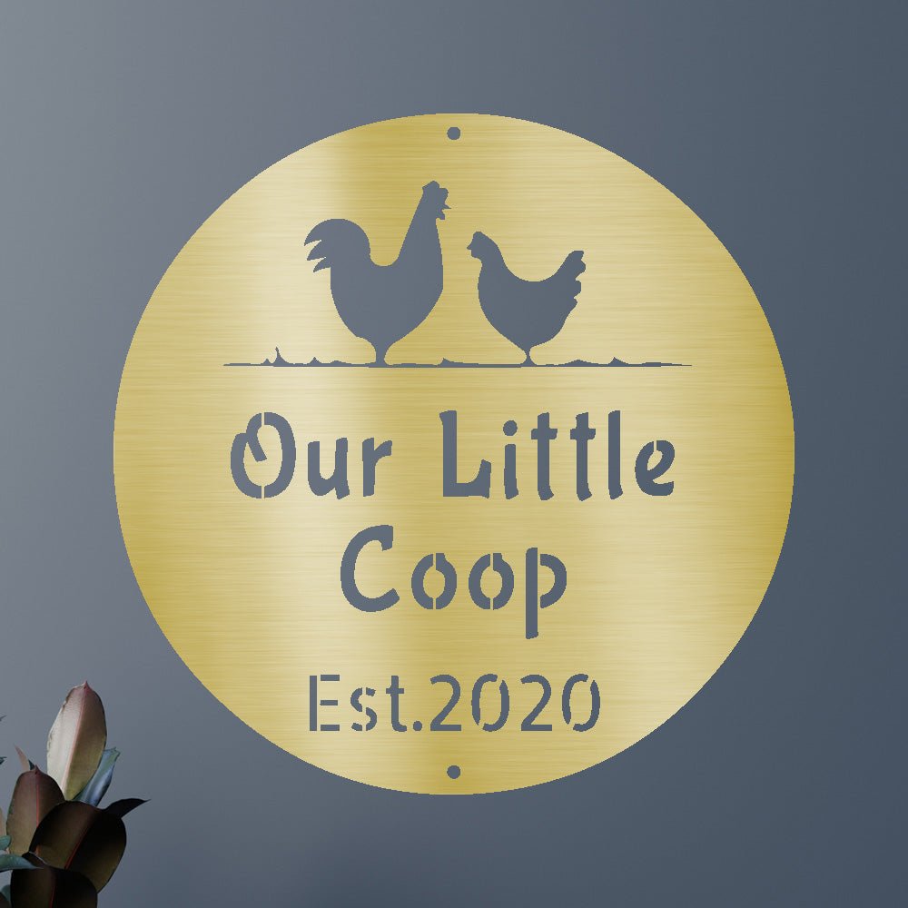 FARMER CHICKEN COOP Custom Metal Sign