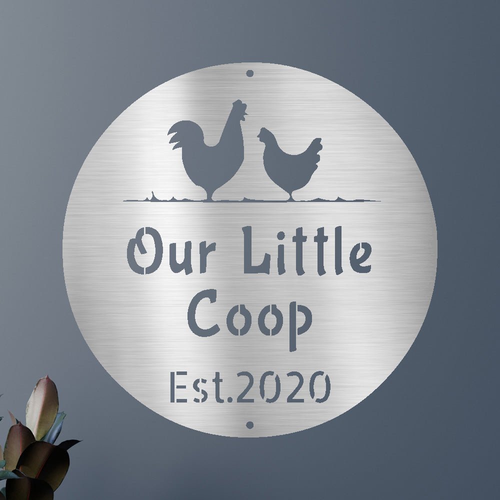 FARMER CHICKEN COOP Custom Metal Sign