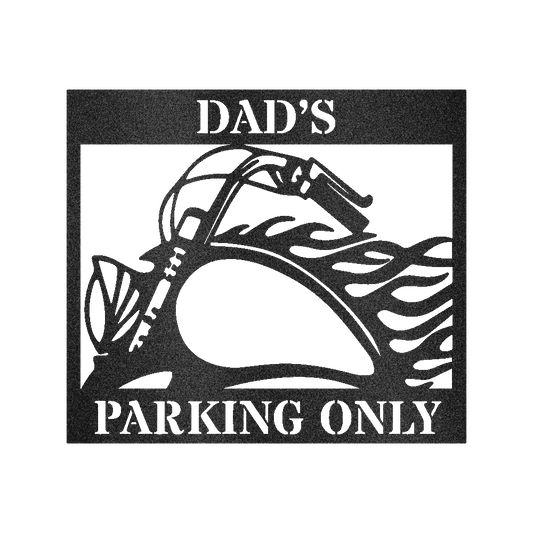 HOG PARKING Custom Metal Sign