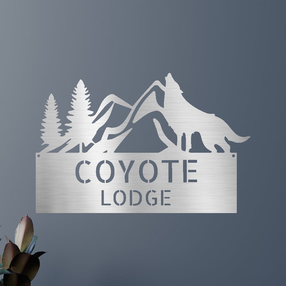 COYOTE / WOLF Custom Metal Sign