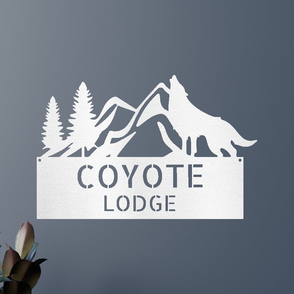 COYOTE / WOLF Custom Metal Sign