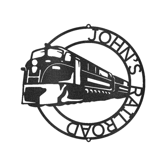 MODERN TRAIN RING Custom Metal Sign
