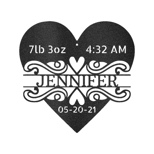 NEWBORN LOVE Custom Metal Sign