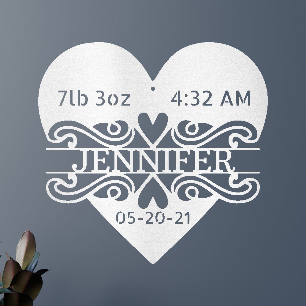 NEWBORN LOVE Custom Metal Sign