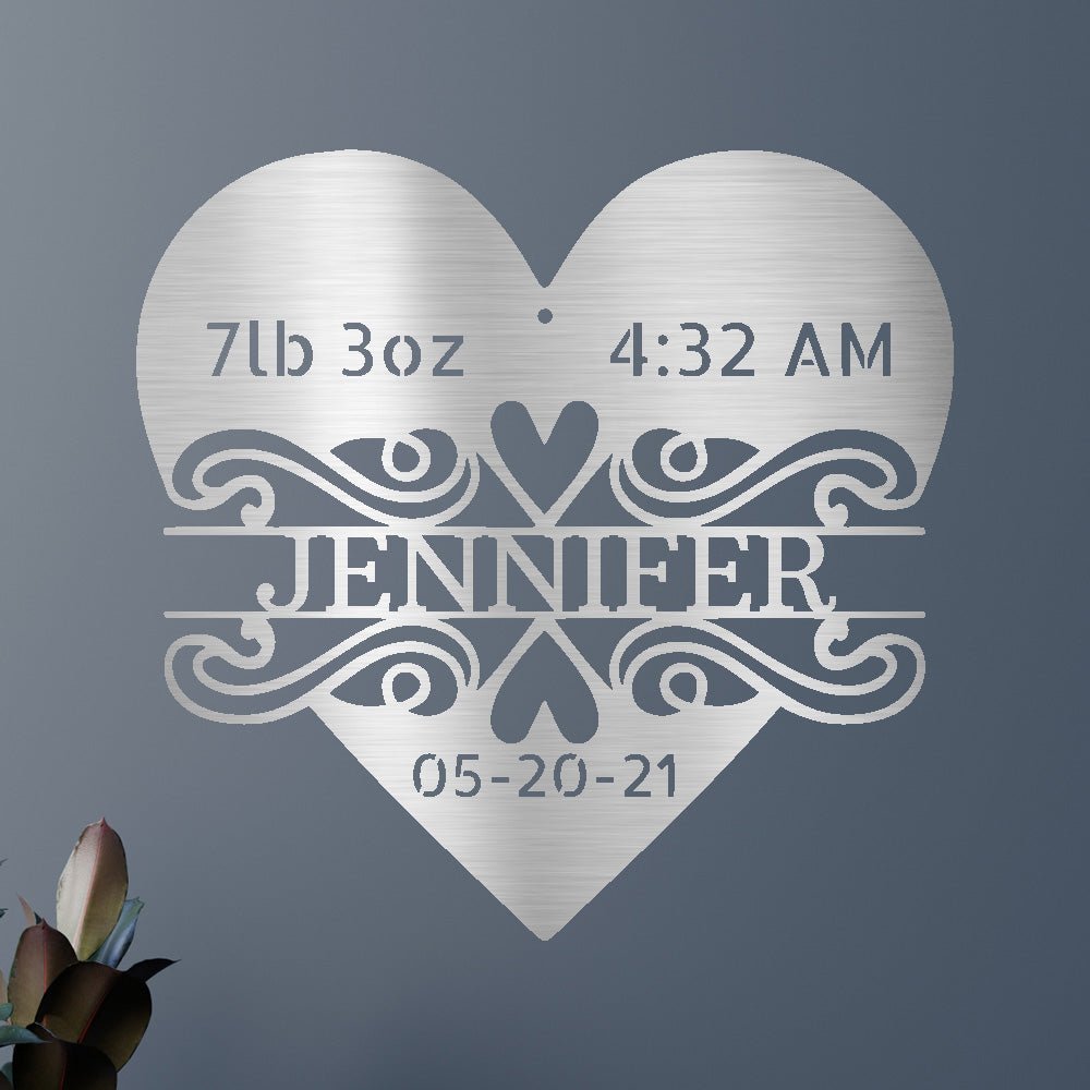NEWBORN LOVE Custom Metal Sign