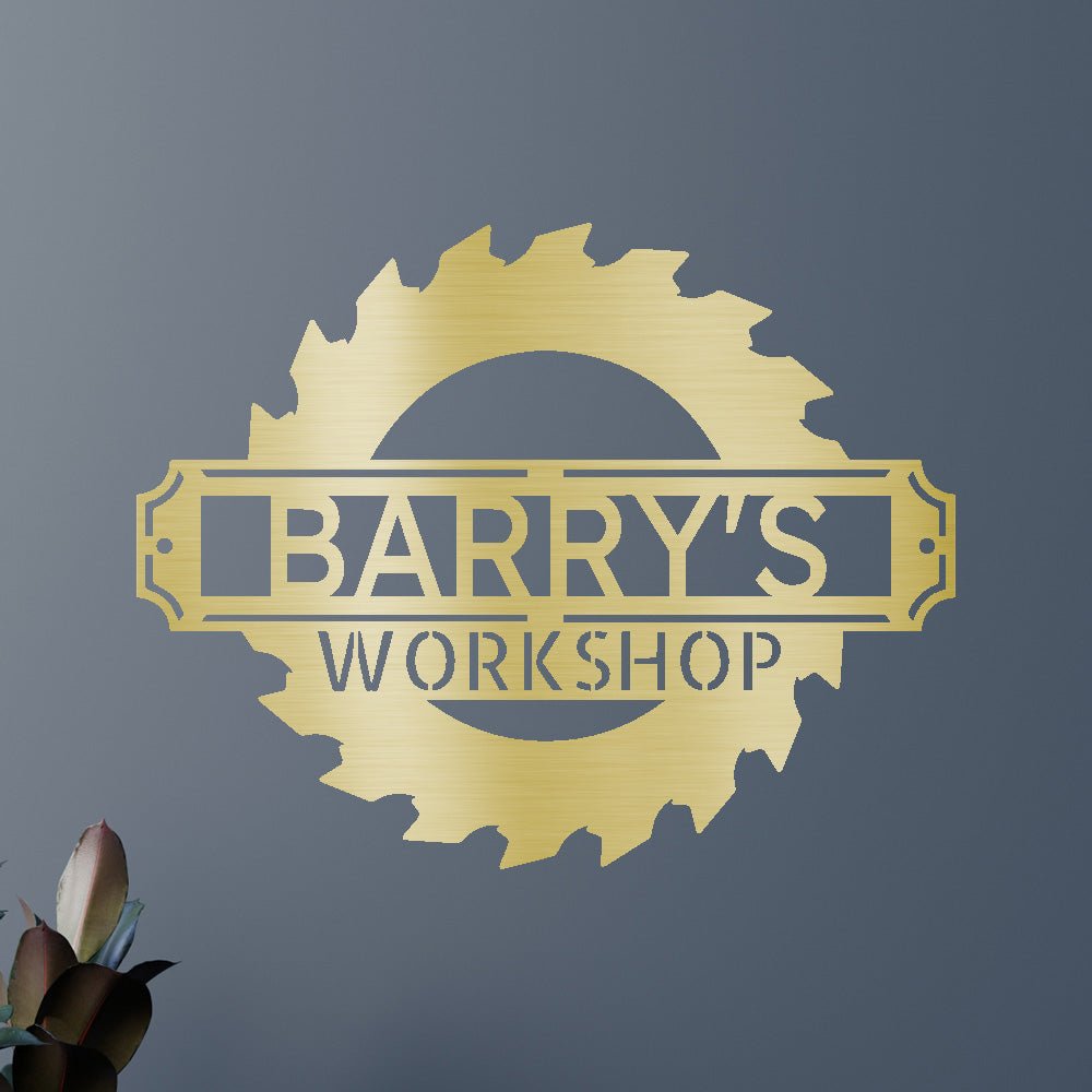 SAWMILL WORKSHOP Custom Metal Sign