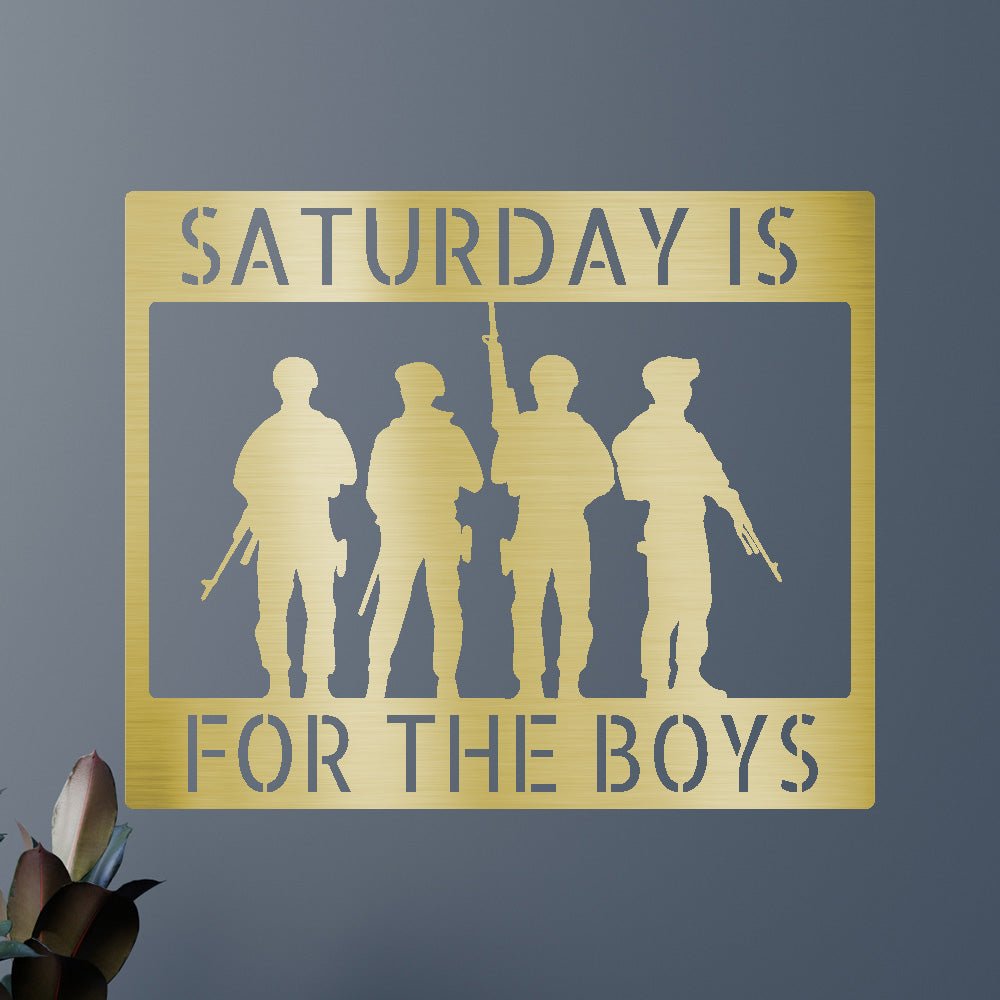 SOLDIERS Custom Metal Sign