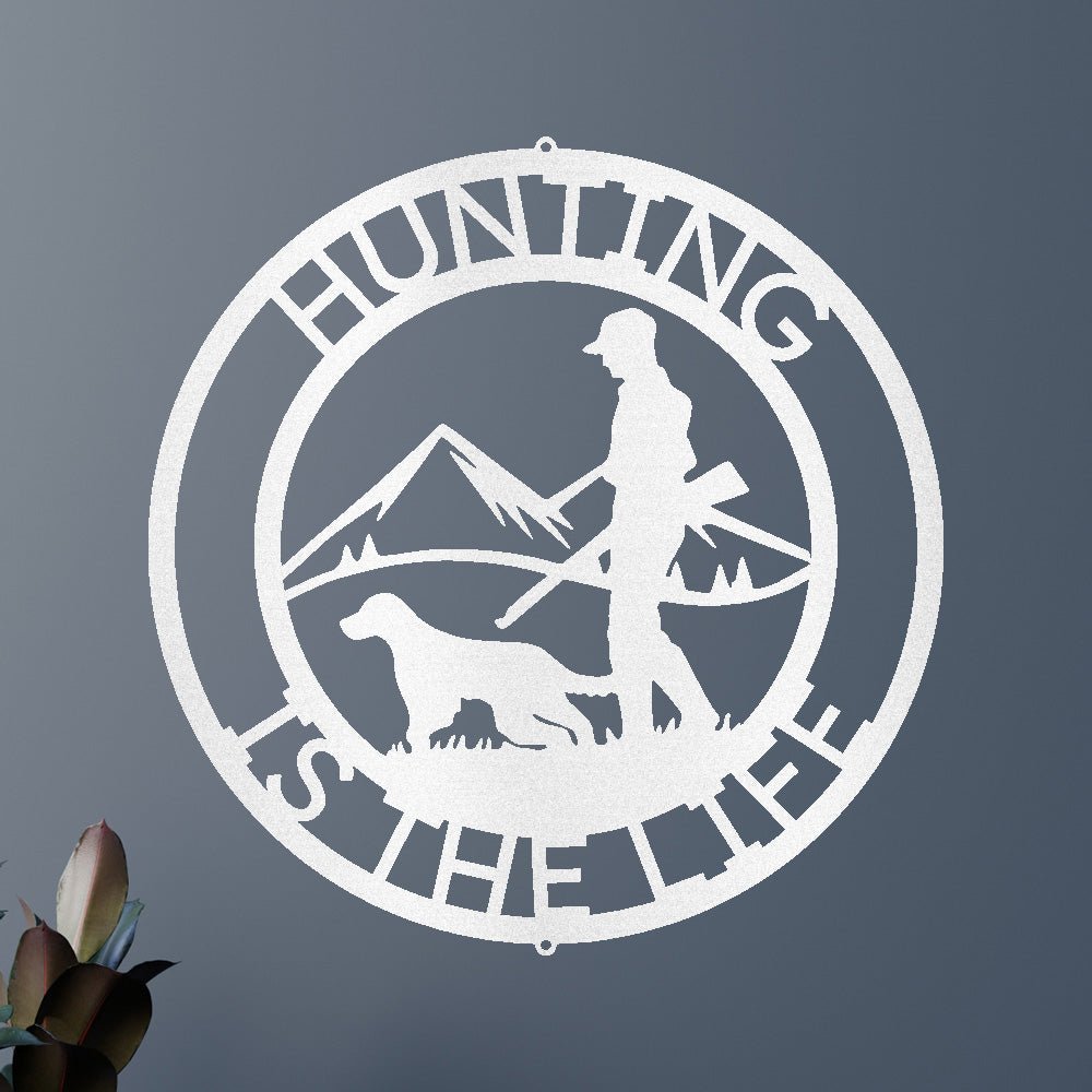 THE HUNTER Custom Metal Sign
