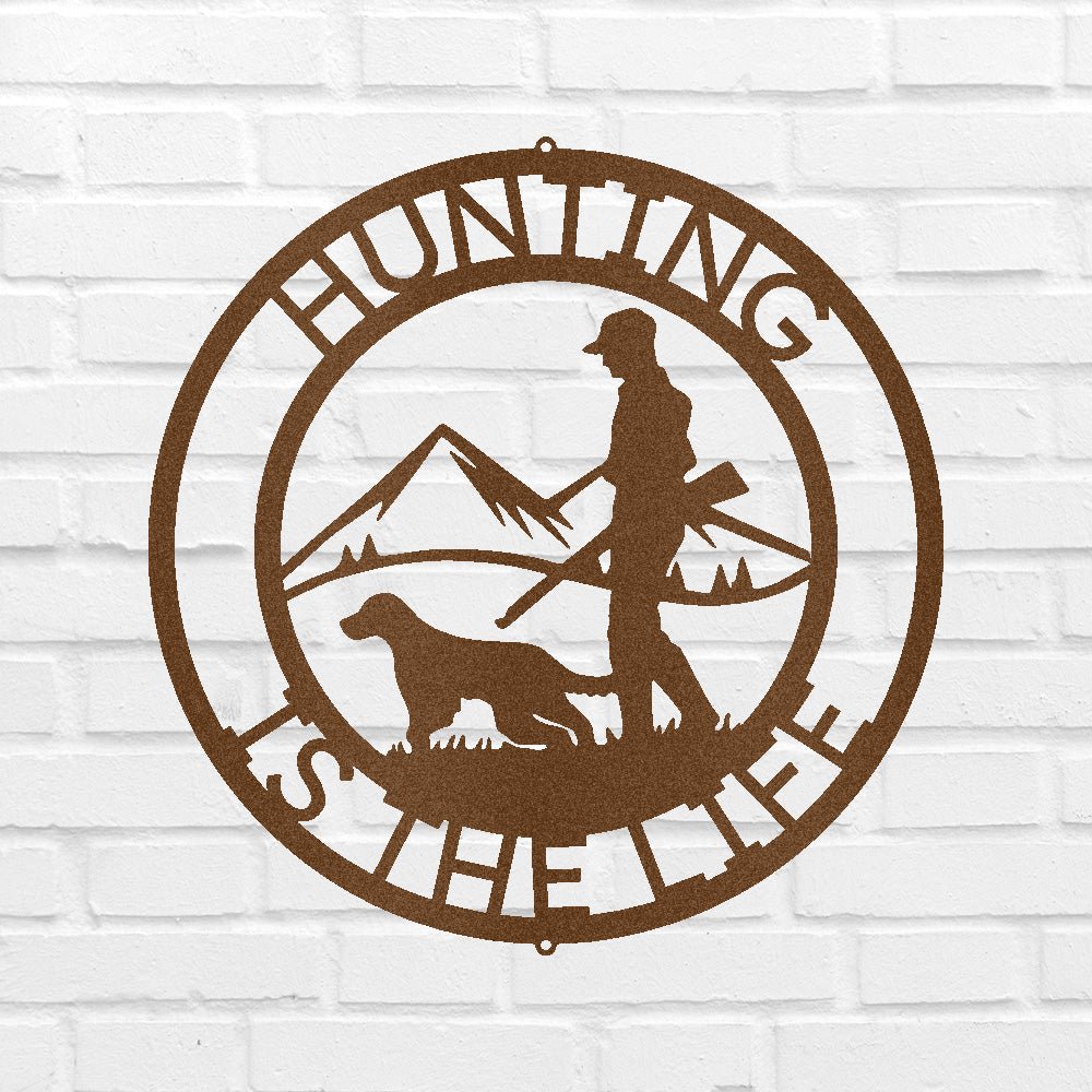 THE HUNTER Custom Metal Sign