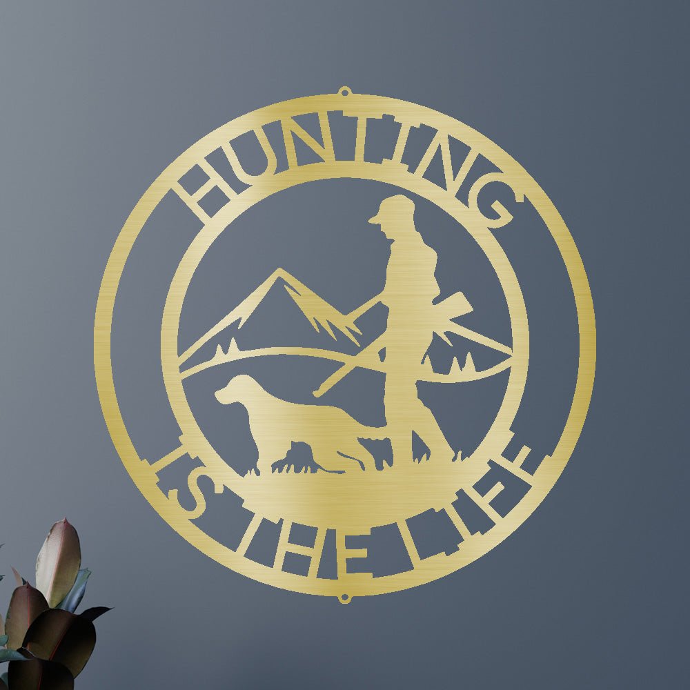 THE HUNTER Custom Metal Sign