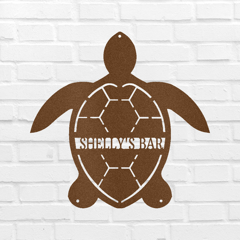 TURTLE Custom Metal Sign