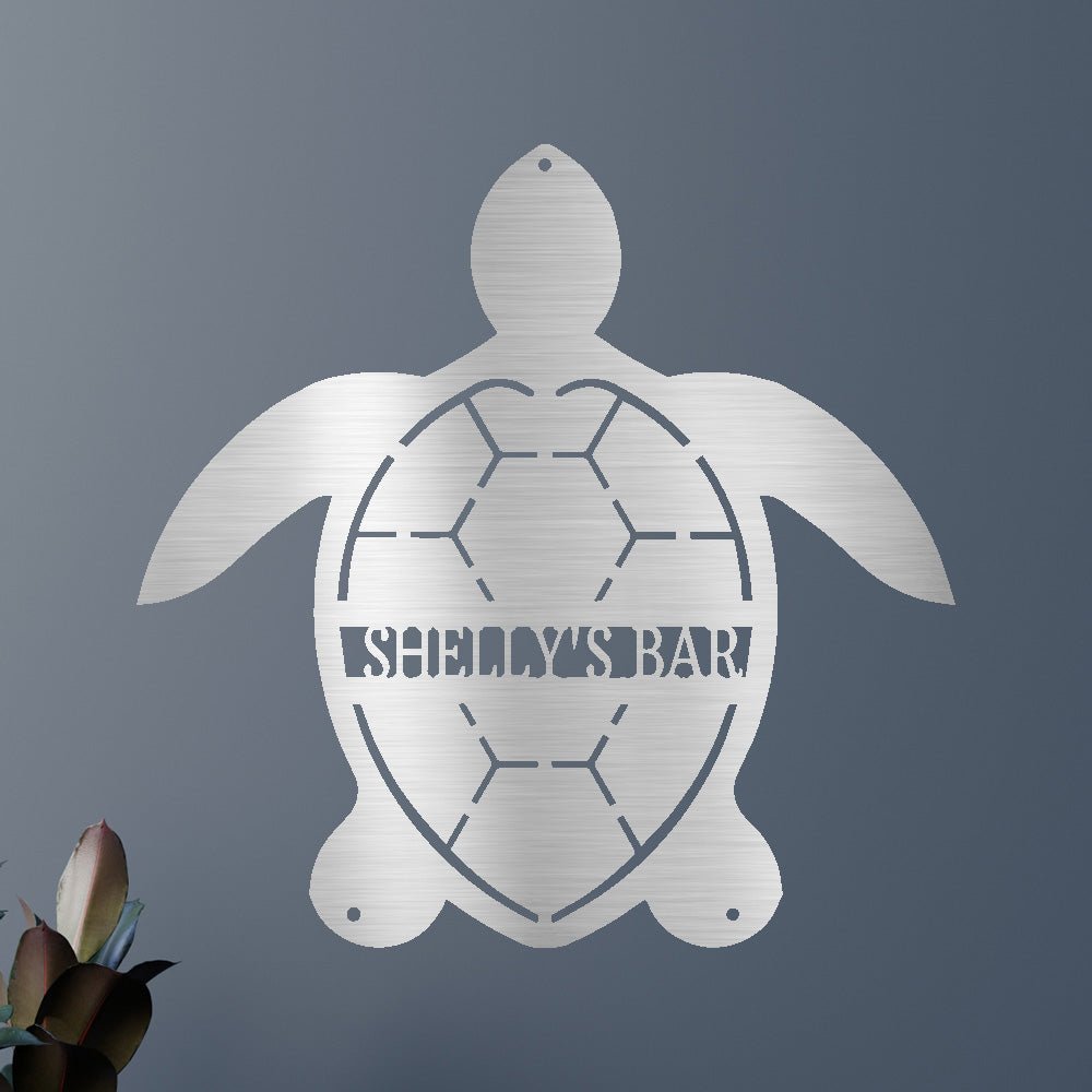 TURTLE Custom Metal Sign
