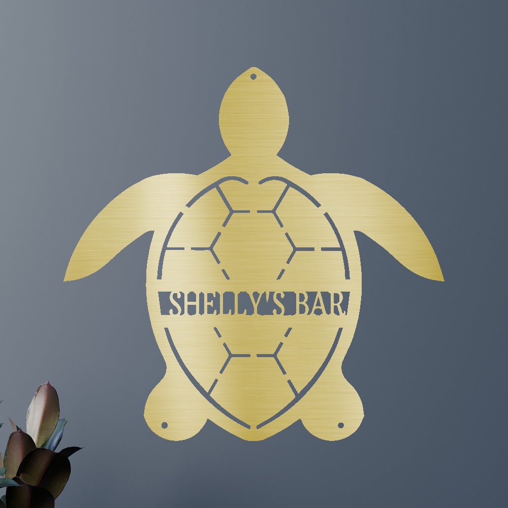 TURTLE Custom Metal Sign