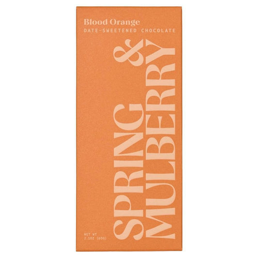 Spring & Mulberry - 'Blood Orange' Date Sweetened Dark Chocolate (2.01OZ)