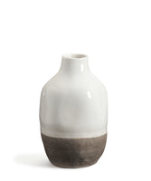 White & Brown Vase (CLEARANCE)