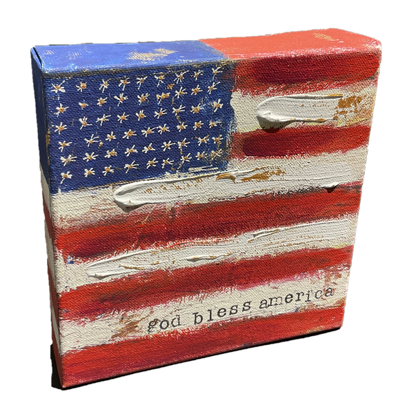 American Flag Canvas Frame  (CLEARANCE)