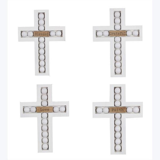 Tabletop Cross with Blessing Beads