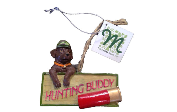 Lab Buddy Ornament  - Brown (CLEARANCE)