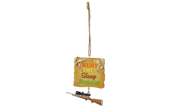 HUNT EAT SLEEP Ornament
