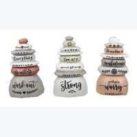 Resin Stacked Rocks Decor