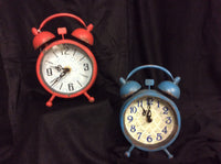 Small Desk Clock (red or blue) (CLEARANCE)