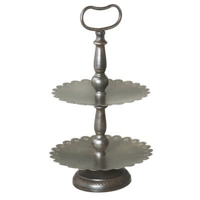 Two-tiered Scalloped Stand (CLEARANCE)